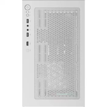 Tower PC Case AEROCOOL Viewport Mini-G-WT-v4 ARGB with two tempered glass panels, white