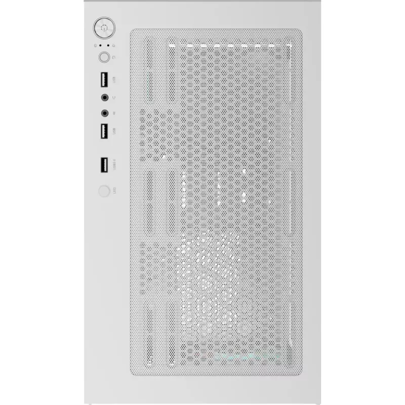 Tower PC Case AEROCOOL Viewport Mini-G-WT-v4 ARGB with two tempered glass panels, white