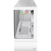 Tower PC Case AEROCOOL Viewport Mini-G-WT-v4 ARGB with two tempered glass panels, white