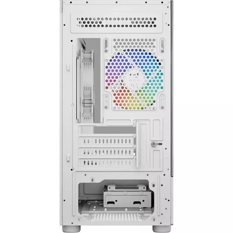 Tower PC Case AEROCOOL Viewport Mini-G-WT-v4 ARGB with two tempered glass panels, white