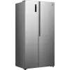 Gorenje Side by side NRS917E41X SI, Freestanding, American door, Grey, 2 door(s), Touch, LED