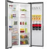 Gorenje Side by side NRS917E41X SI, Freestanding, American door, Grey, 2 door(s), Touch, LED