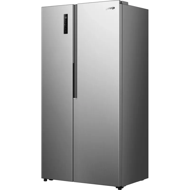 Gorenje Side by side NRS917E41X SI, Freestanding, American door, Grey, 2 door(s), Touch, LED