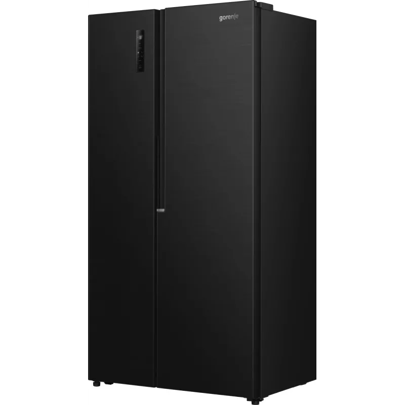 Gorenje HZF55082 NRS917E41BX G400, Freestanding, American door, Black, 2 door(s), Touch, LED