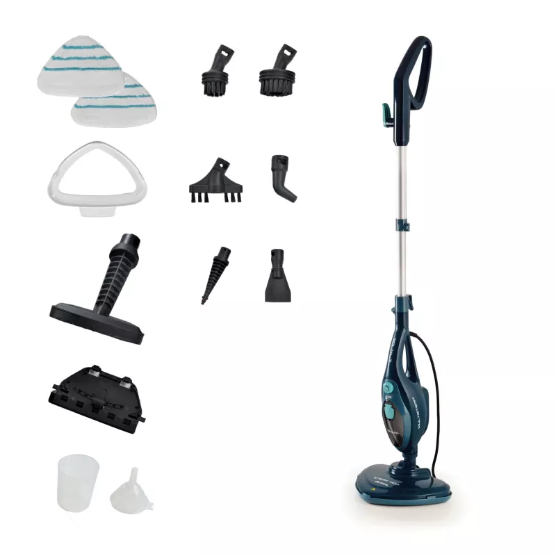 Ariete 4164 Steam mop 10 in 1, Steam mop, kills 99.9% of germs and bacteria, Attachment kit, Unlimited operating time, 1500 Watt