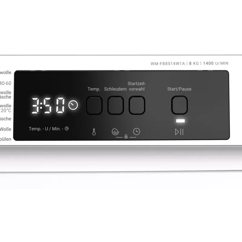 Daewoo WM-FB8514W1A-DE washing machine Front-load 8 kg 1400 RPM White