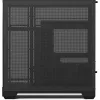 Tower case APNX V2-F-BK-v1 with three tempered glass panels, black