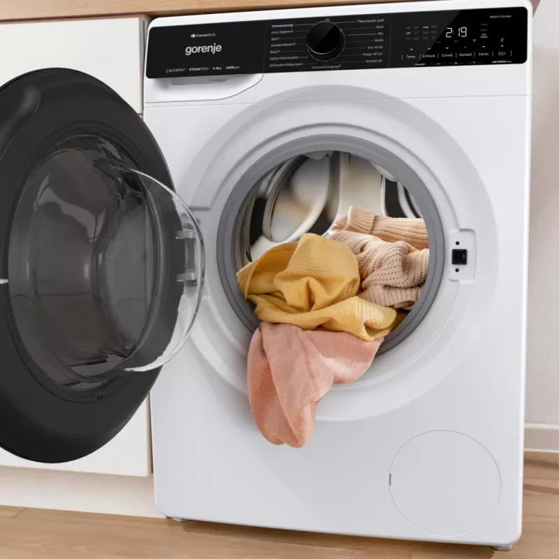 Gorenje WPNA84A2TS washing machine Front-load 8 kg 1400 RPM Black, White