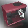 RAIJINTEK METIS PLUS Mini Tower PC case Red — Mini-ITX, 1x 3.5 inch bay, 4x 2.5 inch bays, 120 mm fans