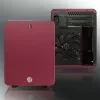 RAIJINTEK METIS PLUS Mini Tower PC case Red — Mini-ITX, 1x 3.5 inch bay, 4x 2.5 inch bays, 120 mm fans