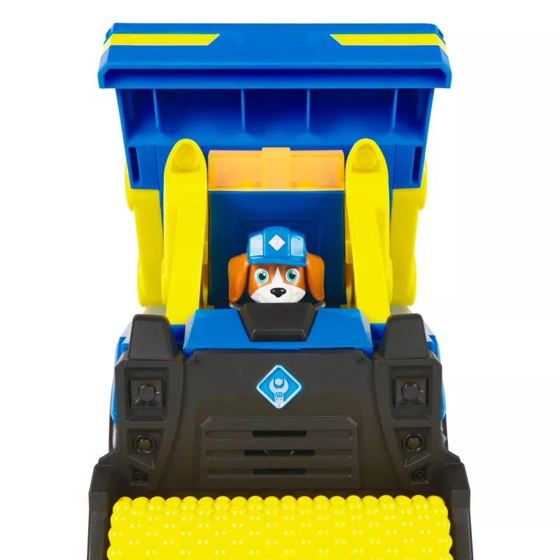 Rubble & Crew , Bark Yard Deluxe Dump Truck Construction Vehicle with Lights, Sounds & Wheeler Action Figure, Kids Toys for Boys & Girls Ages 3 and up