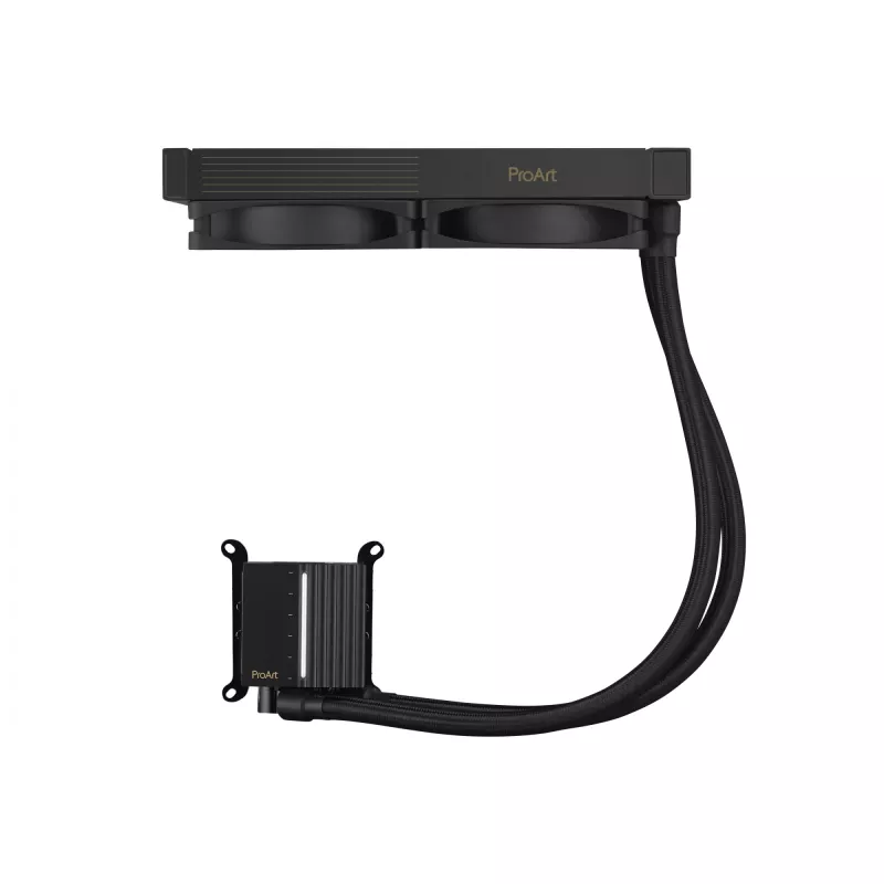 All-in-one liquid cooler ASUS ProArt LC 240, 120 mm fans, black, supports LGA1700/AM5/AM4/115x/1200