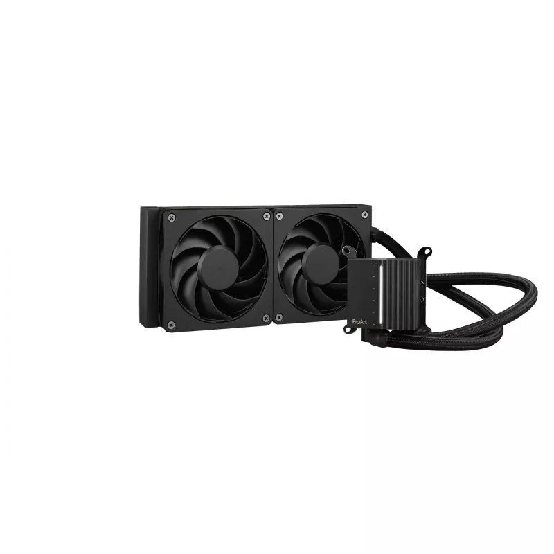All-in-one liquid cooler ASUS ProArt LC 240, 120 mm fans, black, supports LGA1700/AM5/AM4/115x/1200