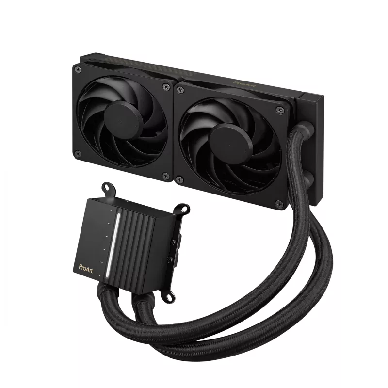 All-in-one liquid cooler ASUS ProArt LC 240, 120 mm fans, black, supports LGA1700/AM5/AM4/115x/1200