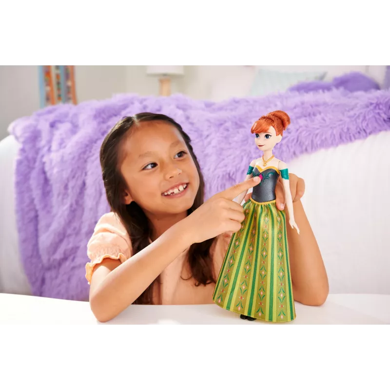 Disney Frozen Singing Anna Doll Sings “For the First Time in Forever” in 4 Languages from Movie