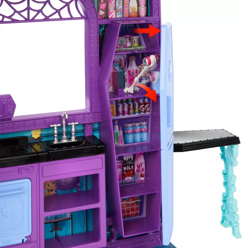 Monster High Boo-tique Hotel Doll House with Spooky Surprises in Every Room and 13+ Accessories