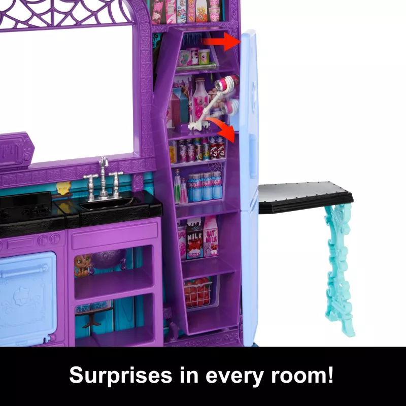 Monster High Boo-tique Hotel Doll House with Spooky Surprises in Every Room and 13+ Accessories