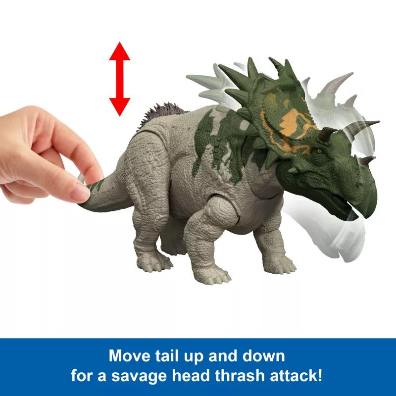 Toy figure MATTEL Jurassic World Wild Roar Spiclypeus JGB89 — collectible dinosaur action figure