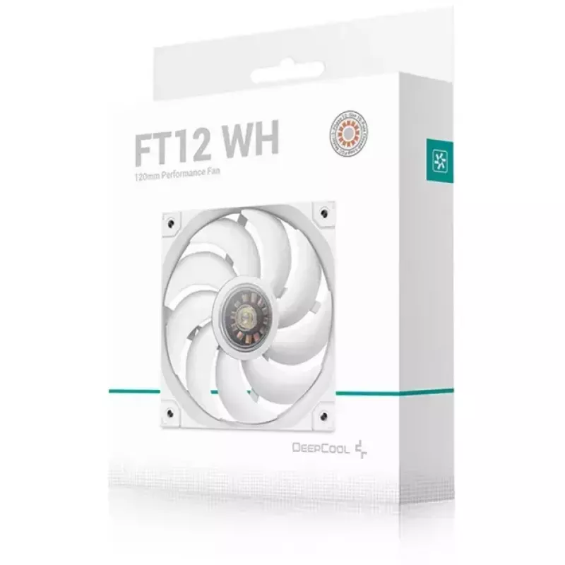 Case fan DeepCool FT12 WH 120 x 120 x 25 mm, white, 120 mm