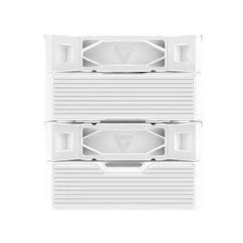 CPU cooler Montech NX600 (white) with 120 mm fan, compatible air cooler for desktop processors