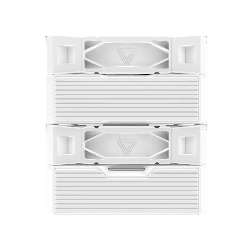 CPU cooler Montech NX600 (white) with 120 mm fan, compatible air cooler for desktop processors
