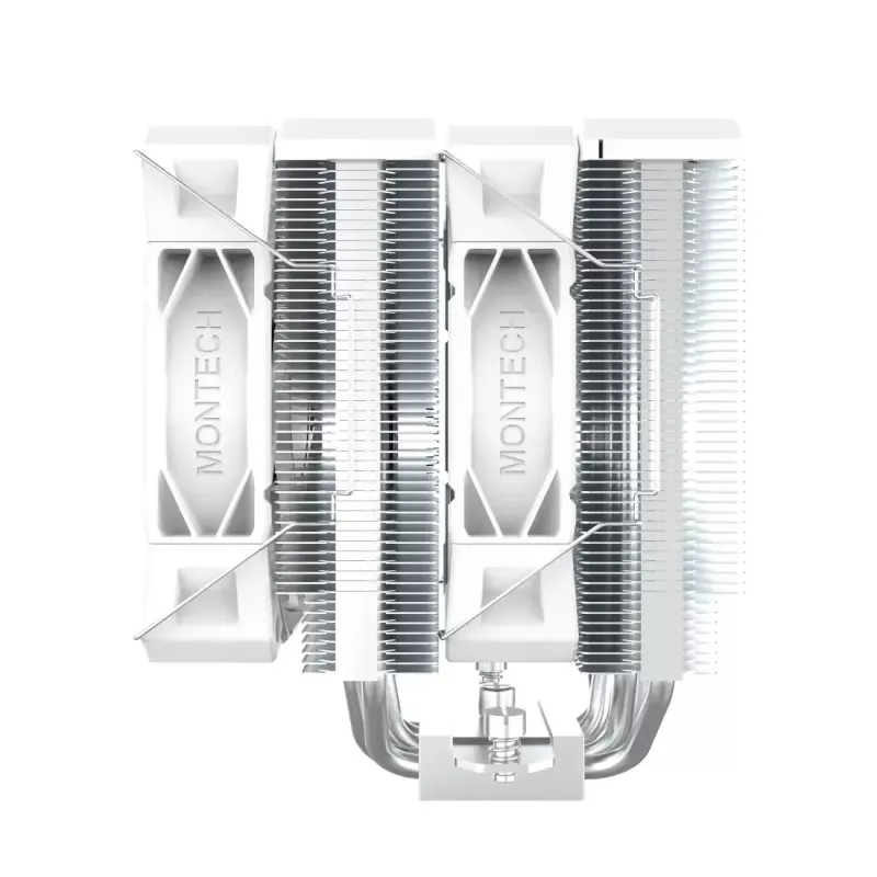 CPU cooler Montech NX600 (white) with 120 mm fan, compatible air cooler for desktop processors