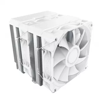 CPU cooler Montech NX600 (white) with 120 mm fan, compatible air cooler for desktop processors