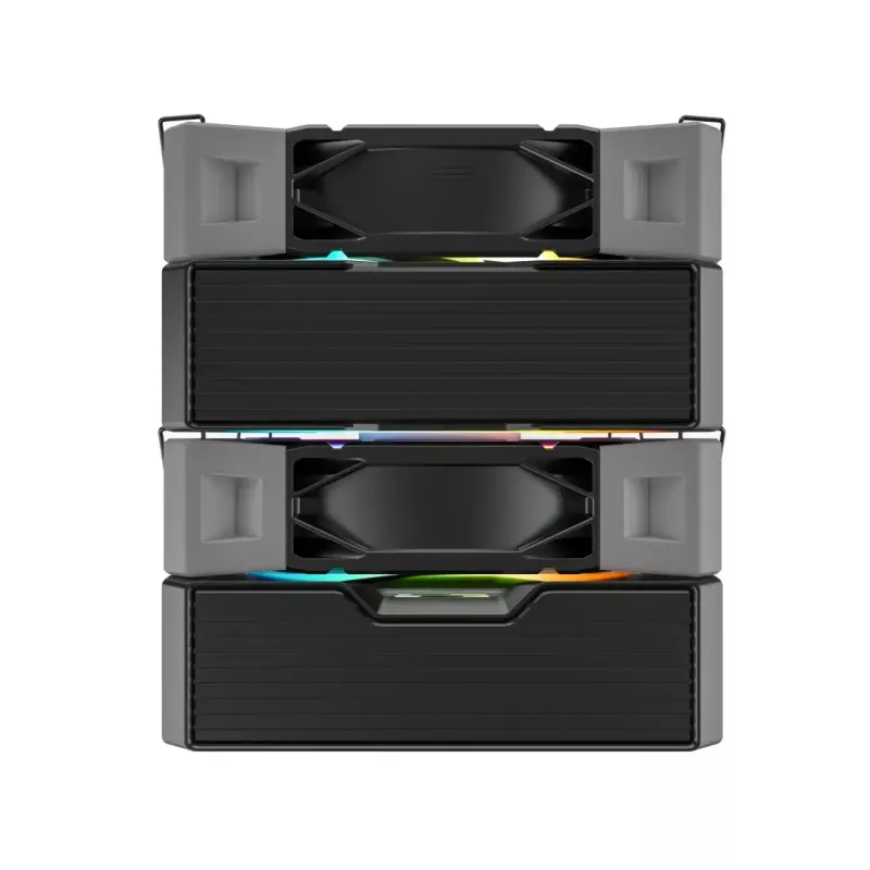 CPU cooler Montech NX600 ARGB, black, 120 mm fan, ARGB lighting