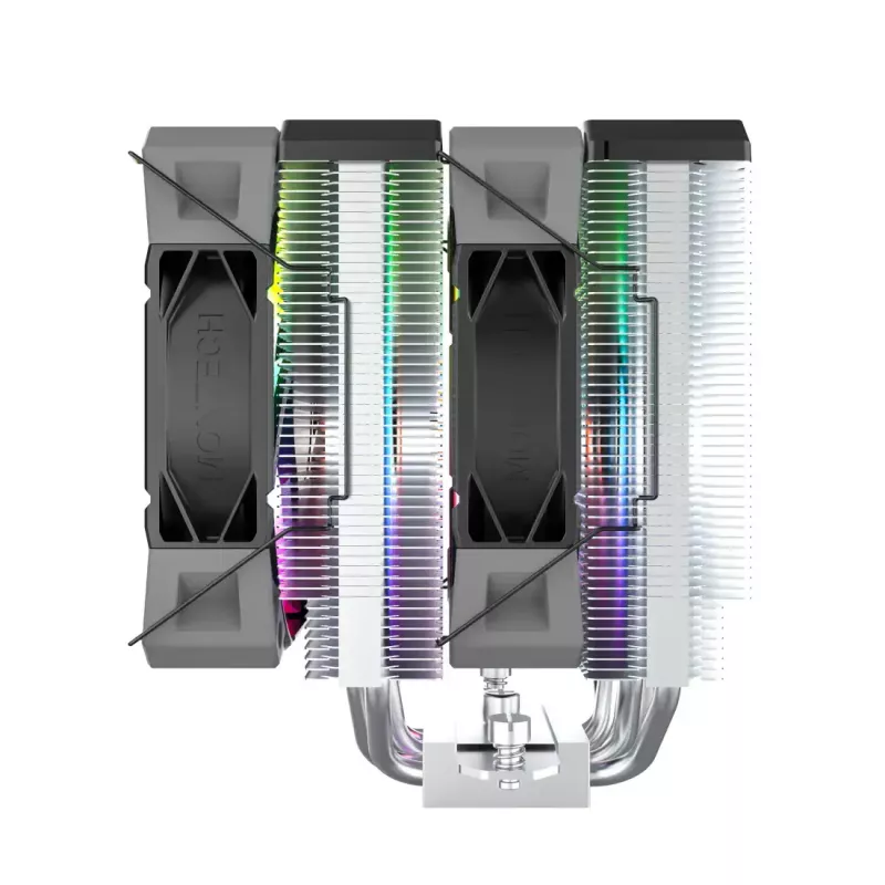 CPU cooler Montech NX600 ARGB, black, 120 mm fan, ARGB lighting