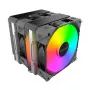 CPU cooler Montech NX600 ARGB, black, 120 mm fan, ARGB lighting