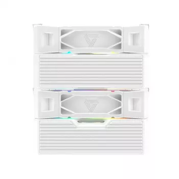 Air CPU cooler Montech NX600 ARGB 120 mm fan, White, 800–2000 RPM, Hydro Dynamic Bearing, supports AM4/AM5/LGA115x/1200/1700