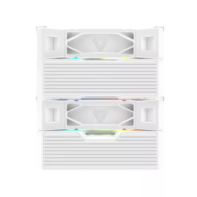 Air CPU cooler Montech NX600 ARGB 120 mm fan, White, 800–2000 RPM, Hydro Dynamic Bearing, supports AM4/AM5/LGA115x/1200/1700