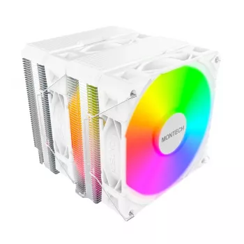 Air CPU cooler Montech NX600 ARGB 120 mm fan, White, 800–2000 RPM, Hydro Dynamic Bearing, supports AM4/AM5/LGA115x/1200/1700