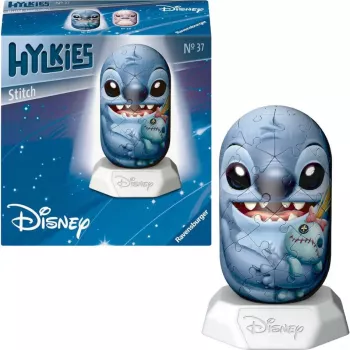 3D Puzzle Ravensburger Disney Stitch Hylkies — character-shaped 3D figure by Ravensburger