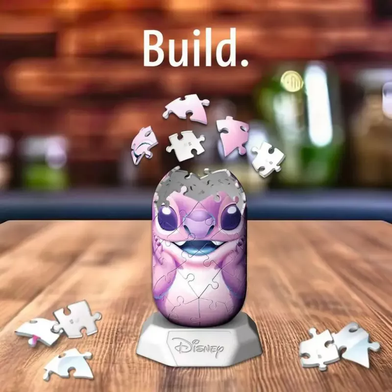 3D Puzzle Ravensburger Disney Stitch - Angel figurine, interlocking foam pieces, model 12008045