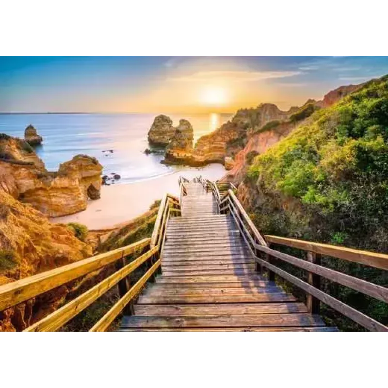 Jigsaw puzzle Ravensburger Stairway to Camilo Beach Portugal, 1000 pieces, 700 mm width