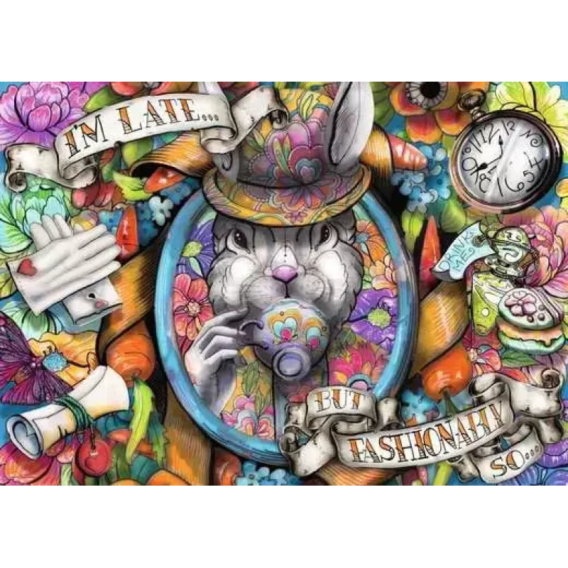 Jigsaw Puzzle Ravensburger Fashionably Late — 1000 pieces, Landscape, 700 × ? mm