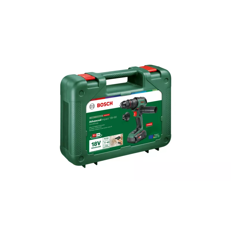 Bosch AdvancedImpact 18V-80 QuickSnap 1950 RPM Keyless 890 g Black, Green