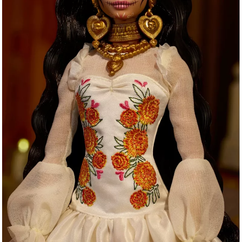 Barbie Signature Día De Muertos 2025 Collectible Doll in Ruffled Cream Gown