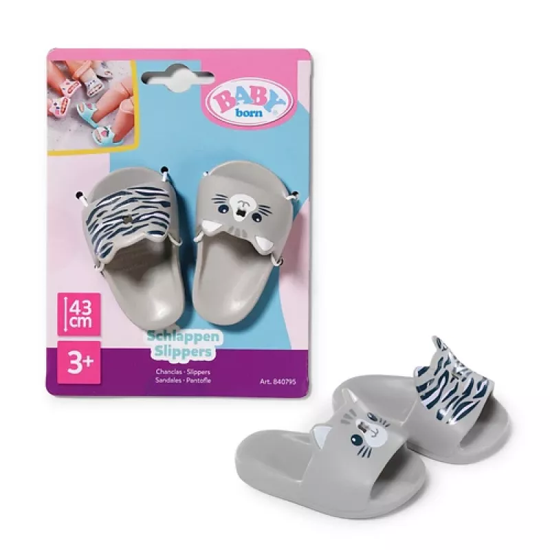 BABY born Slippers 3 assorted 43cm Doll shoes