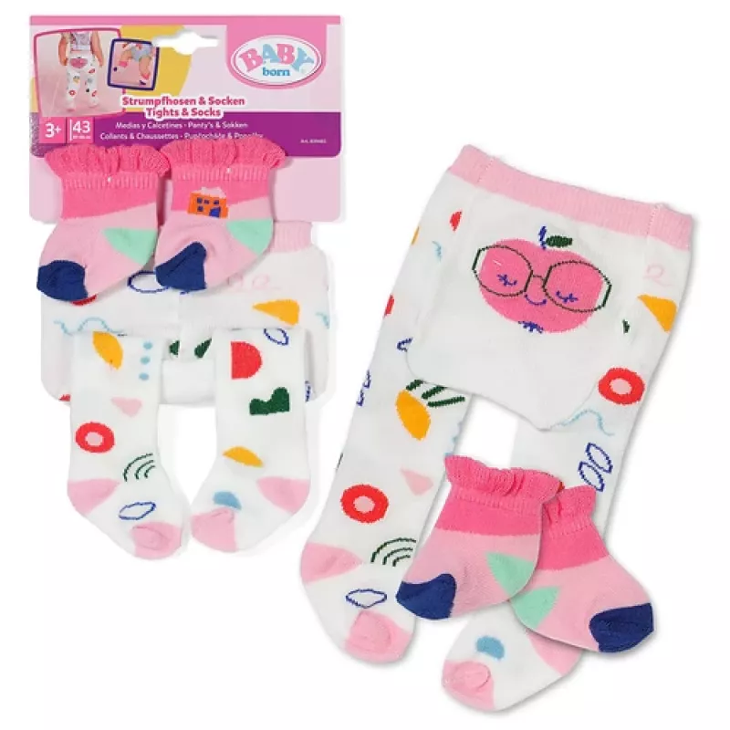 BABY born Tights & Socks 2 assorted 43cm Doll tights