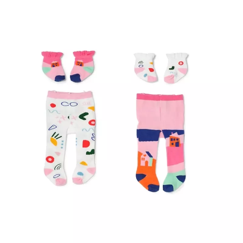 BABY born Tights & Socks 2 assorted 43cm Doll tights