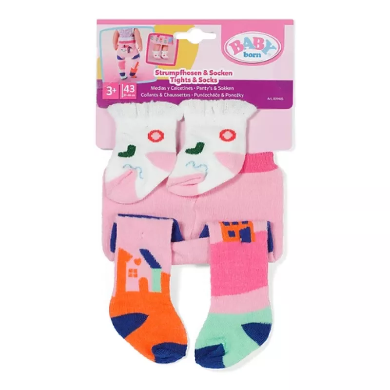 BABY born Tights & Socks 2 assorted 43cm Doll tights