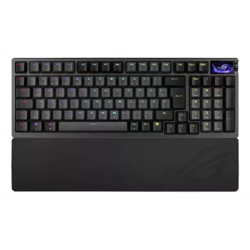 Mechanical Gaming Keyboard ASUS ROG Azoth 96 HE — 96% QWERTZ, USB + RF Wireless + Bluetooth, Magnetic-mechanical switches, RGB, Black