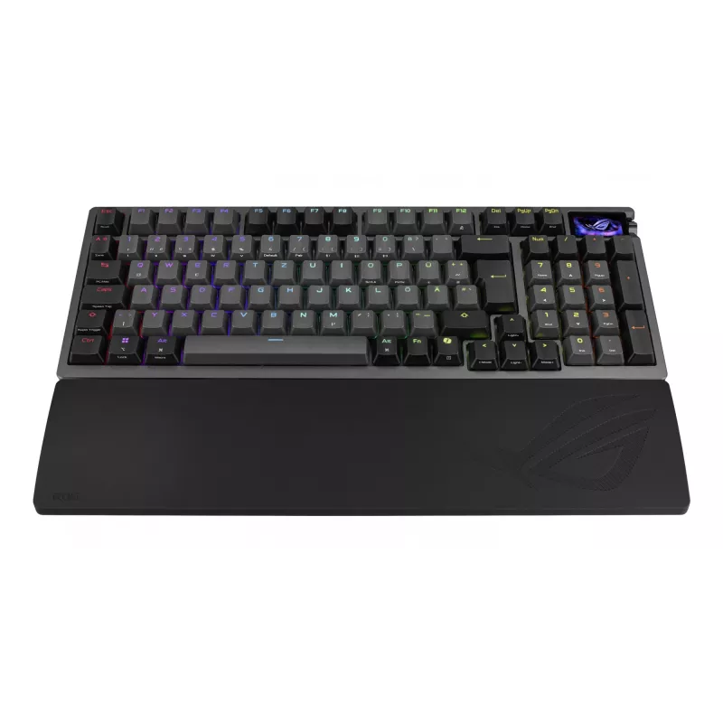 Mechanical Gaming Keyboard ASUS ROG Azoth 96 HE — 96% QWERTZ, USB + RF Wireless + Bluetooth, Magnetic-mechanical switches, RGB, Black
