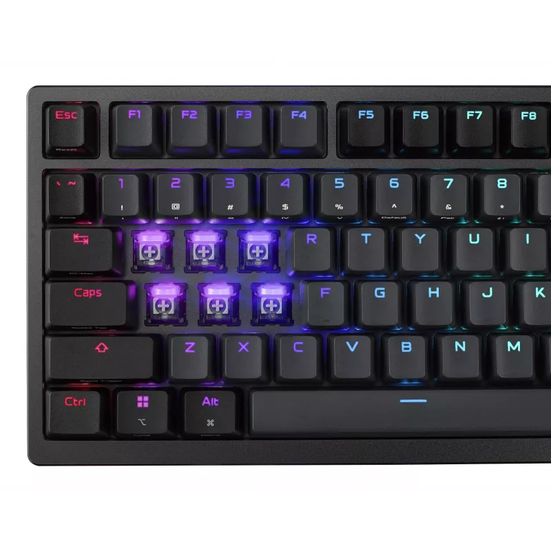 Mechanical Gaming Keyboard ASUS ROG Azoth 96 HE — 96% QWERTZ, USB + RF Wireless + Bluetooth, Magnetic-mechanical switches, RGB, Black