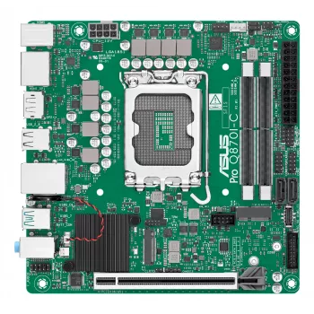 Mini ITX motherboard ASUS PRO Q870I-C-CSM LGA 1851, Intel Q870, DDR5 SO‑DIMM, 2 slots, up to 128 GB