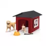 Animal Schleich FARM WORLD Dog Kennel with Golden Retriever