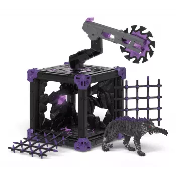 schleich ELDRADOR CREATURES BattleCave Shadow Tiger, 7 yr(s), Black, Grey, Purple