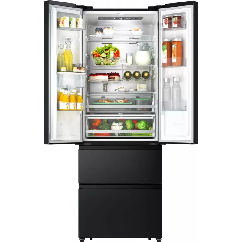 Hisense RF632N4WFE side-by-side refrigerator Freestanding 485 L Black